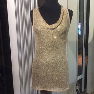 Bebe Gold Tank Top